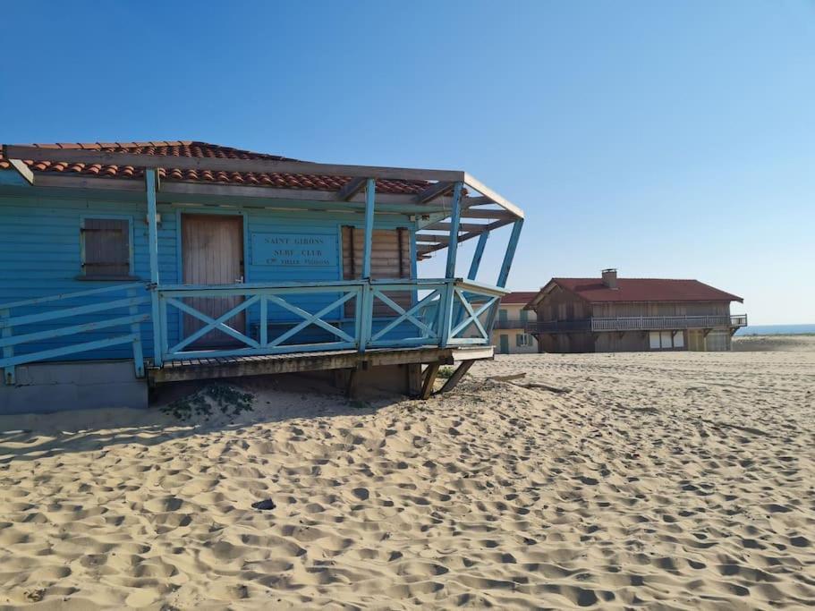 Superbe Studio A 8Mn En Voiture De La Plage Linxe Luaran gambar